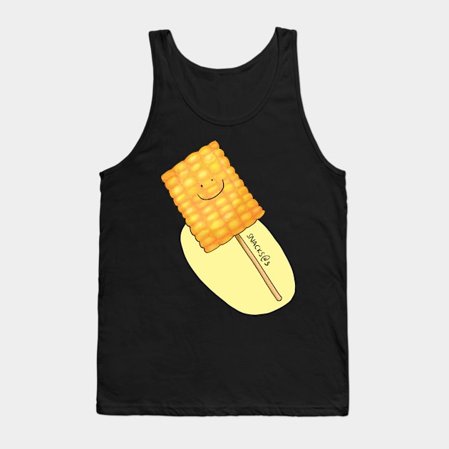 Delicious corn on a stick Tank Top by Snacks At 3